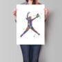 Set Of Four Women's Softball Prints, thumbnail 2 of 6