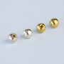 Sterling Silver Replacement Screw Ball Backs, thumbnail 1 of 2
