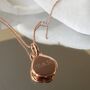 Personalised 18ct Rose Gold Plated Pebble Necklace, thumbnail 1 of 9