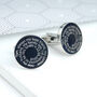 Personalised Message Round Cufflinks, thumbnail 4 of 8