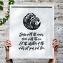 Dance With The Waves Print Inspiring Quotes, thumbnail 1 of 5
