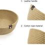 Pack Of Three Jute Small Woven Storage Basket, thumbnail 4 of 4
