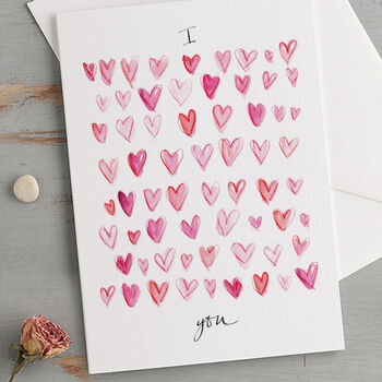 'I Love You' Romantic Hearts Card, 3 of 3
