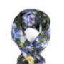 Pansy Floral Square Silk Scarf, thumbnail 6 of 8