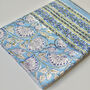 Willowwood Mist Floral Block Printed Tablecloth, thumbnail 3 of 9