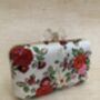 Rectangle Rose Floral Women's Clutch Bag, thumbnail 4 of 7