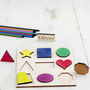 Personalised Geometric Shapes Sorting Puzzle, thumbnail 3 of 4
