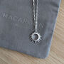 Sterling Silver Sunburst Charm Necklace, thumbnail 2 of 6