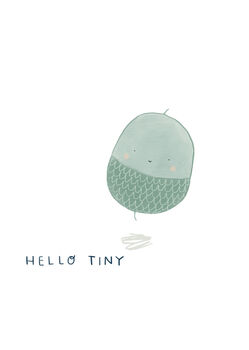 Hello Tiny Acorn Kids Art Print, 2 of 2