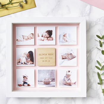 Personalised Framed Baby Photo Print, 9 of 12