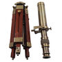 Personalised Bronze Telescope With Wooden Tripod Stand, thumbnail 7 of 8