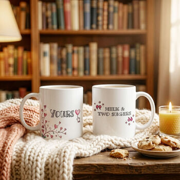 Love Mugs For Couples – 'Yours' And 'Mine' With Reverse Message – Romantic Gift Idea For Any Occasion, 2 of 5
