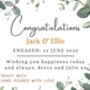 Engagement Gift Set For Couple, Personalised Congratulations Soy Wax Candle, thumbnail 6 of 6