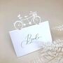 Bicycle Laser Cut Wedding Place Card, thumbnail 2 of 7