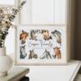 Our Herd, Our Home – Custom Horse Family Print, thumbnail 5 of 5