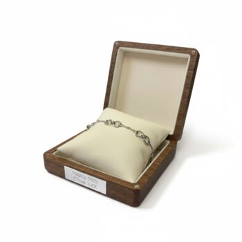 Petite Size Sterling Silver Snaffle Bit Bracelet, 9 of 12