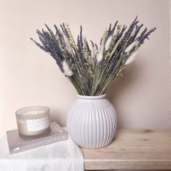 Natural Dried Lavender Arrangement With Vase, 3 of 3
