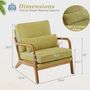 Green Corduroy Accent Chair Armchair Living Room, thumbnail 3 of 5
