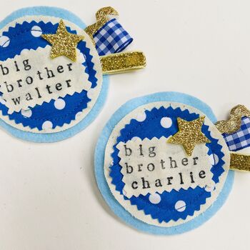 Personalised Big Brother / Sister Badge Pin, 5 of 12