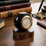 Pool Ball Clock With Personalised Wood Plinth, thumbnail 3 of 12