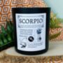 Personalised Scorpio Horoscope Star Sign Candle, thumbnail 2 of 11