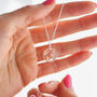Sterling Silver World Map Necklace, thumbnail 4 of 10