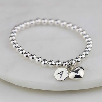 Personalised Children's Silver Heart Bracelet, 2 of 4