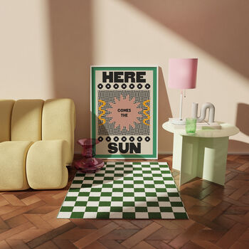 Retro Vintage Here Comes The Sun Wall Print, 5 of 7