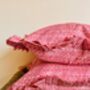 Handmade Indian Block Print Cushion, thumbnail 2 of 4