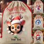 Personalised Christmas Animal Breakout Santa Sack, thumbnail 1 of 8