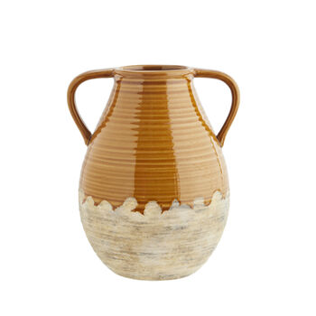 Large Mustard Greek Water Vase With Handles, 3 of 3