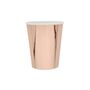 10 Rose Gold Paper Party Cups, thumbnail 1 of 1