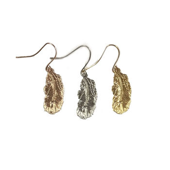 Simple Feather Earrings, 3 of 6