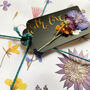 Gift Tags With Pressed Flowers And Gold Leaf, thumbnail 1 of 4