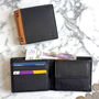 Black Leather Wallet Rfid Secure, thumbnail 1 of 4