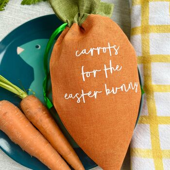 Carrots For The Easter Bunny Carrot Bag, 2 of 2