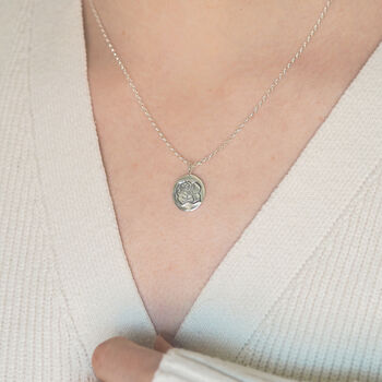 Locket Style Birth Flower Necklace, 2 of 9