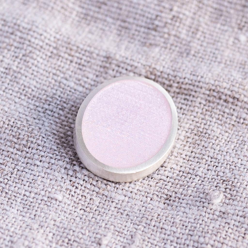 Heavyweight Silver And Enamel Initials Ring By Sally Clay