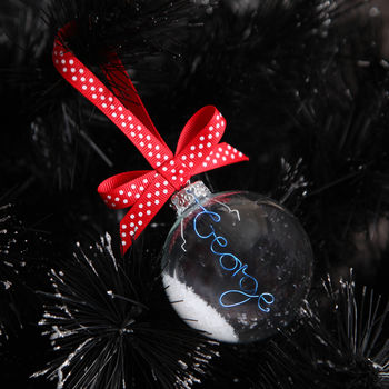 Christmas Tree Personalised Bauble Decoration, 2 of 11
