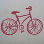 Set Of Five Handmade Bicycle Notelets, thumbnail 3 of 4