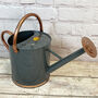 French Grey And Copper Trim Watering Can Nine Litre, thumbnail 1 of 4