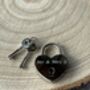 Mr And Mrs Silver Heart Padlock Special Occasion Gift, thumbnail 1 of 6