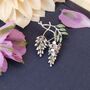 Wisteria Lilac Flower Brooch, thumbnail 1 of 4