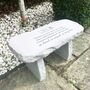 Personalised Engraved Stone Memorial Bench, thumbnail 8 of 11