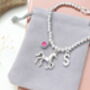 Personalised Horse Charm Bracelet Horse Lover Gift, thumbnail 6 of 10