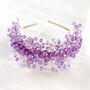 Lilac Crystal Headband, thumbnail 2 of 5