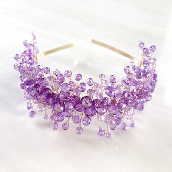 Lilac Crystal Headband, 2 of 5