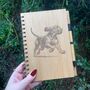 Personalised Bloodhound Dog Engraved Notebook, thumbnail 4 of 4