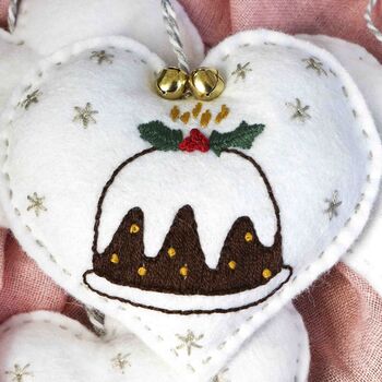 Christmas Decorations Set Craft Embroidery Stitch Kit, 4 of 7