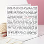 I Love You Love Letter Quotes Card, thumbnail 3 of 9